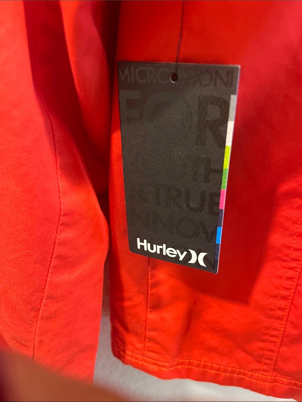 Hurley Bright Orange Double-Breasted Jacket - Picture 4 of 5